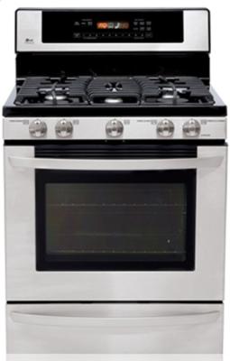 LG LRG30357ST Freestanding Gas Range with Warming Drawer (Stainless Steel) FACTORY REFURBISHED (FOR USA)